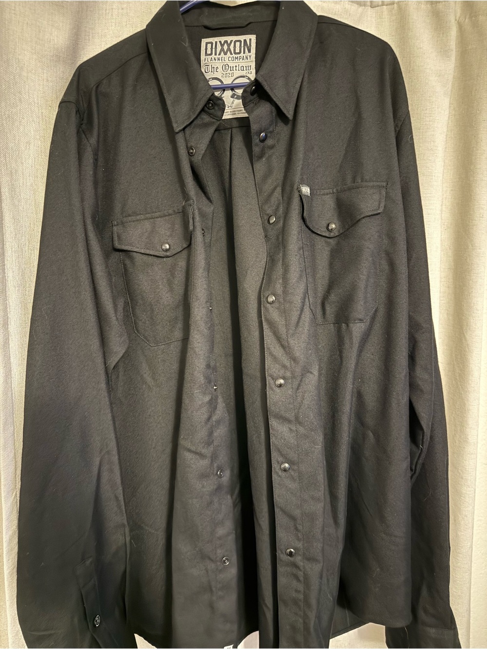 DIXXON Black Men's Button-Front Work Shirt